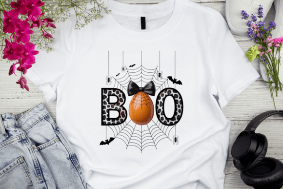 3D Boo Typography with Spiderweb Bats
