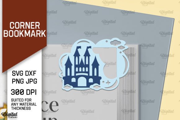 Castle Corner Bookmark Paper Cut