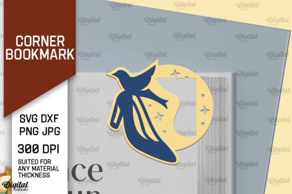 Corner Bookmark Paper Cut Design: Elevate Your Crafts with Digital Precision