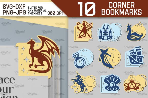 Corner Bookmarks Paper Cut Bundle: Elevate Your Creative Projects with Precision
