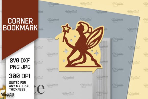 Fairy Corner Bookmark Paper Cut: Elevating Digital Craftsmanship with Versatile Vector Assets