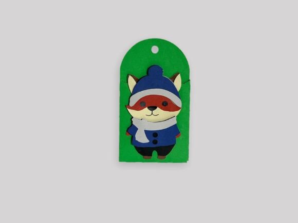 Fox Gift Card Money Holder