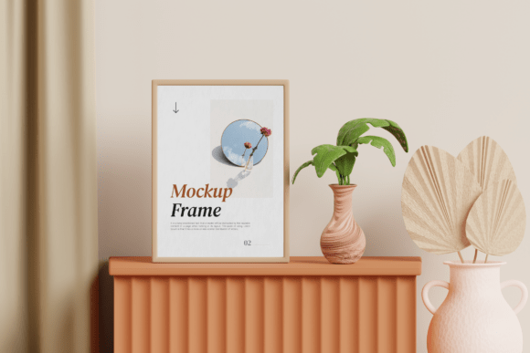 Frame Photo Minimal 3D Mockup