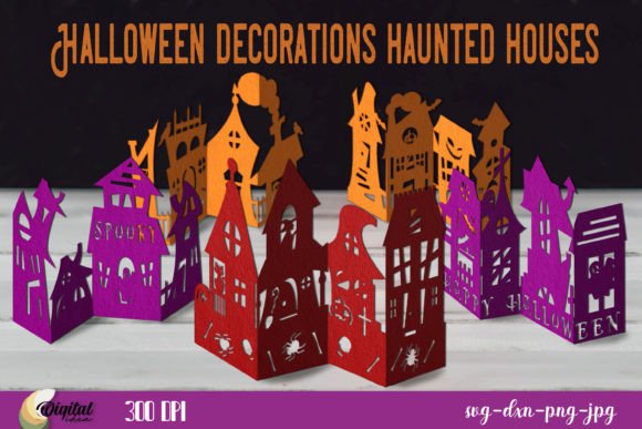 Halloween Haunted Houses Bundle PaperCut