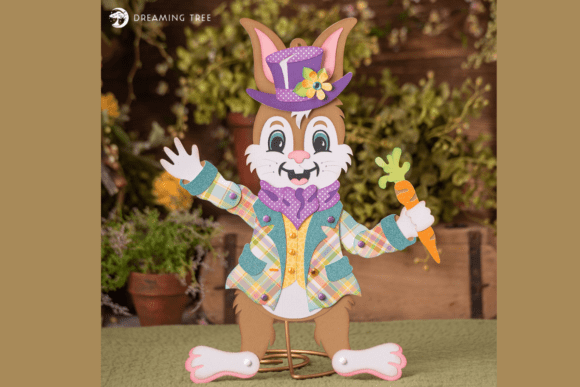 Jointed Mr. Easter Bunny SVG