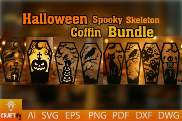 Spooky Skeleton Coffin Bundle